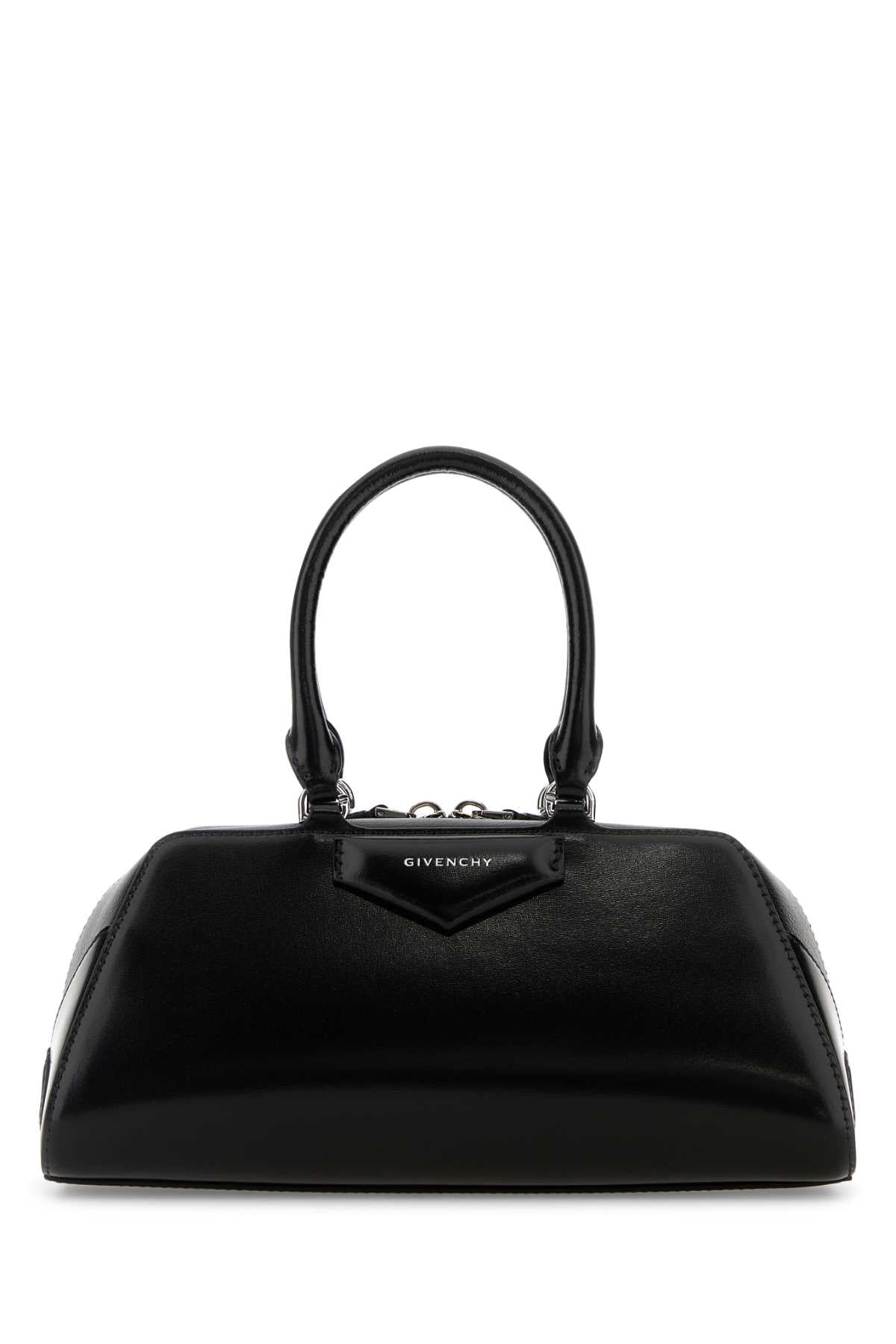 GIVENCHY Givenchy Women Black Leather Small Antigona East-West Handbag