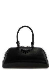 GIVENCHY Givenchy Women Black Leather Small Antigona East-West Handbag