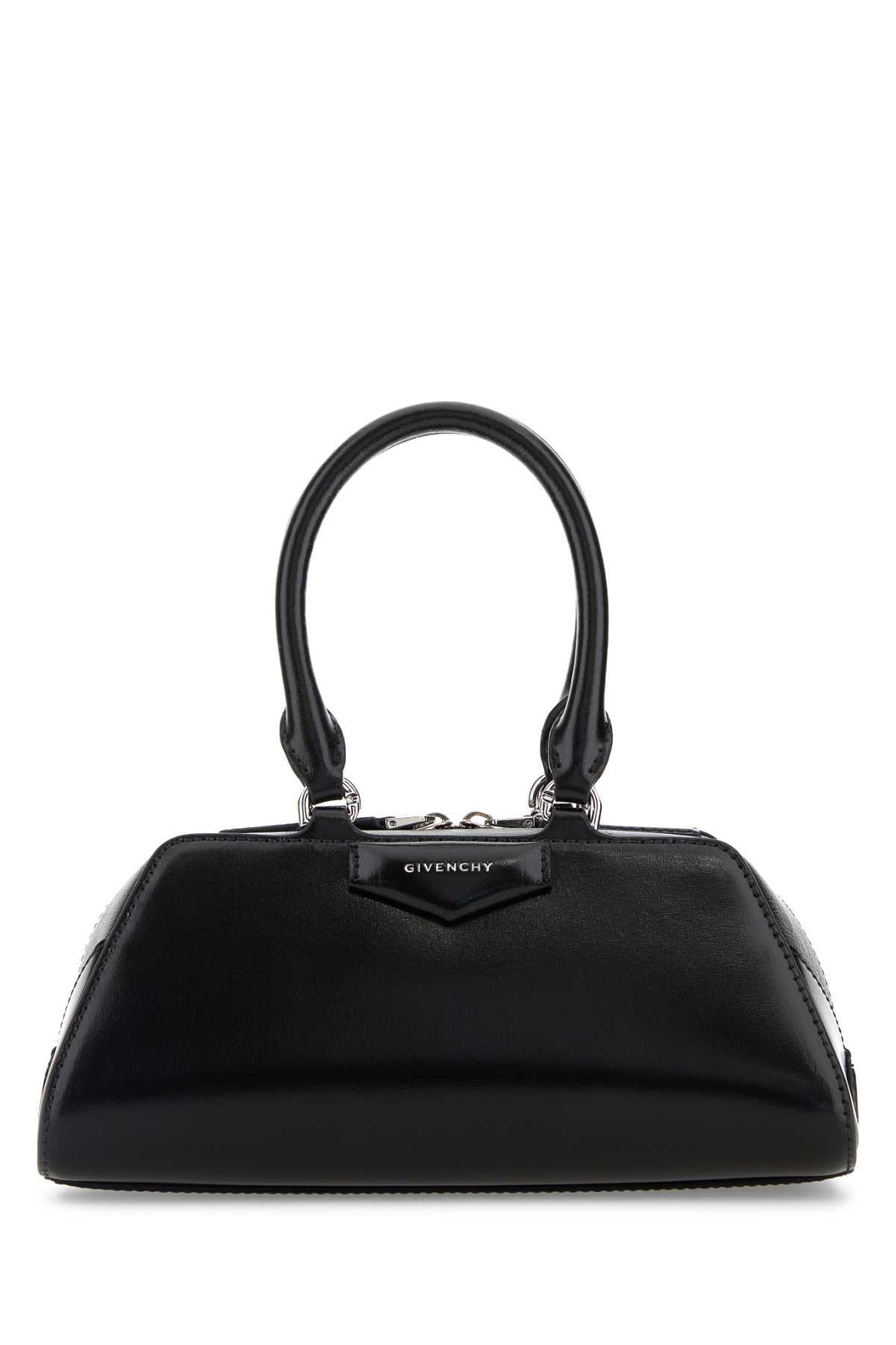 Givenchy Women Black Leather Mini Antigona East-West Handbag