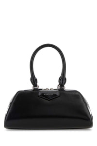 Givenchy Women Black Leather Mini Antigona East-West Handbag
