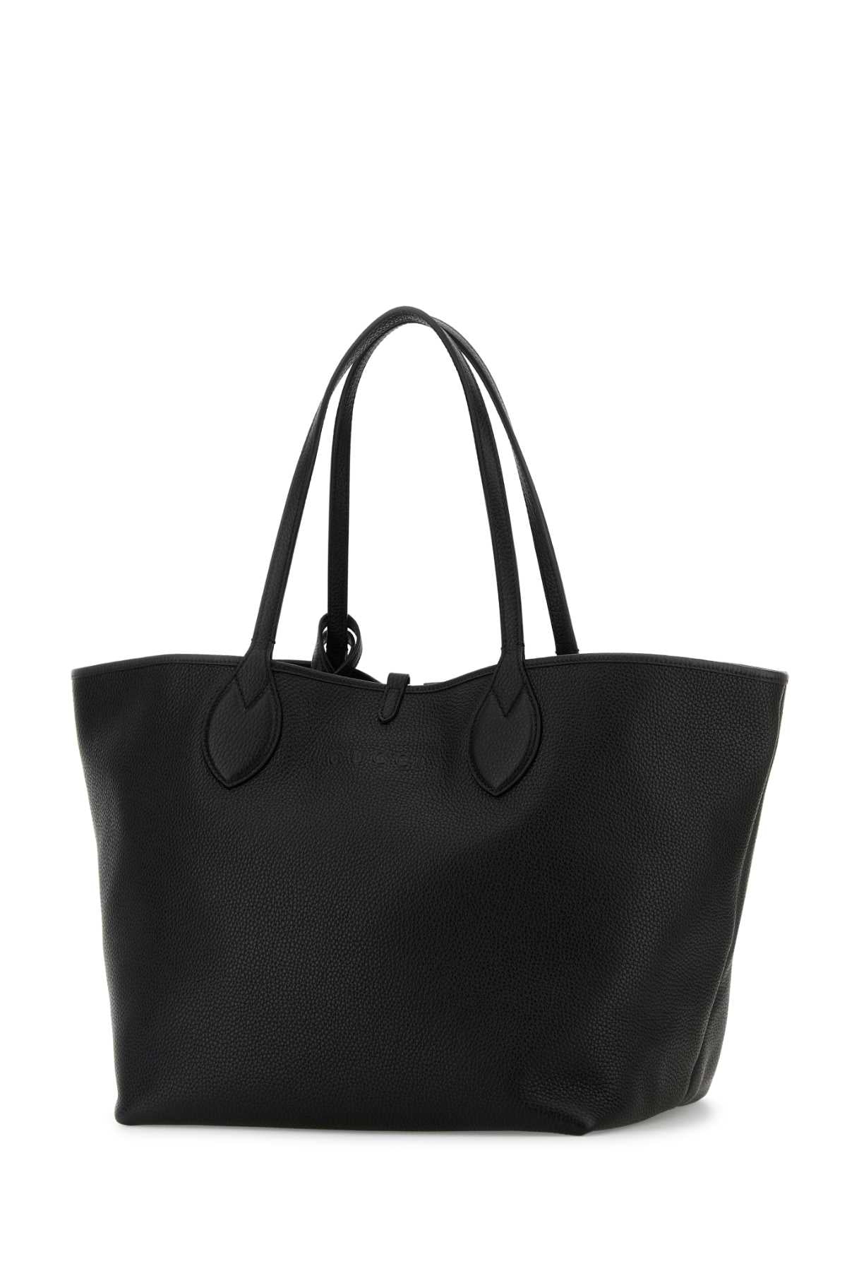 Gucci Women Black Leather Reversible Shopping Bag
