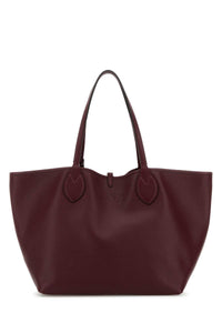 Gucci Women Burgundy Leather Reversible Shopping Bag