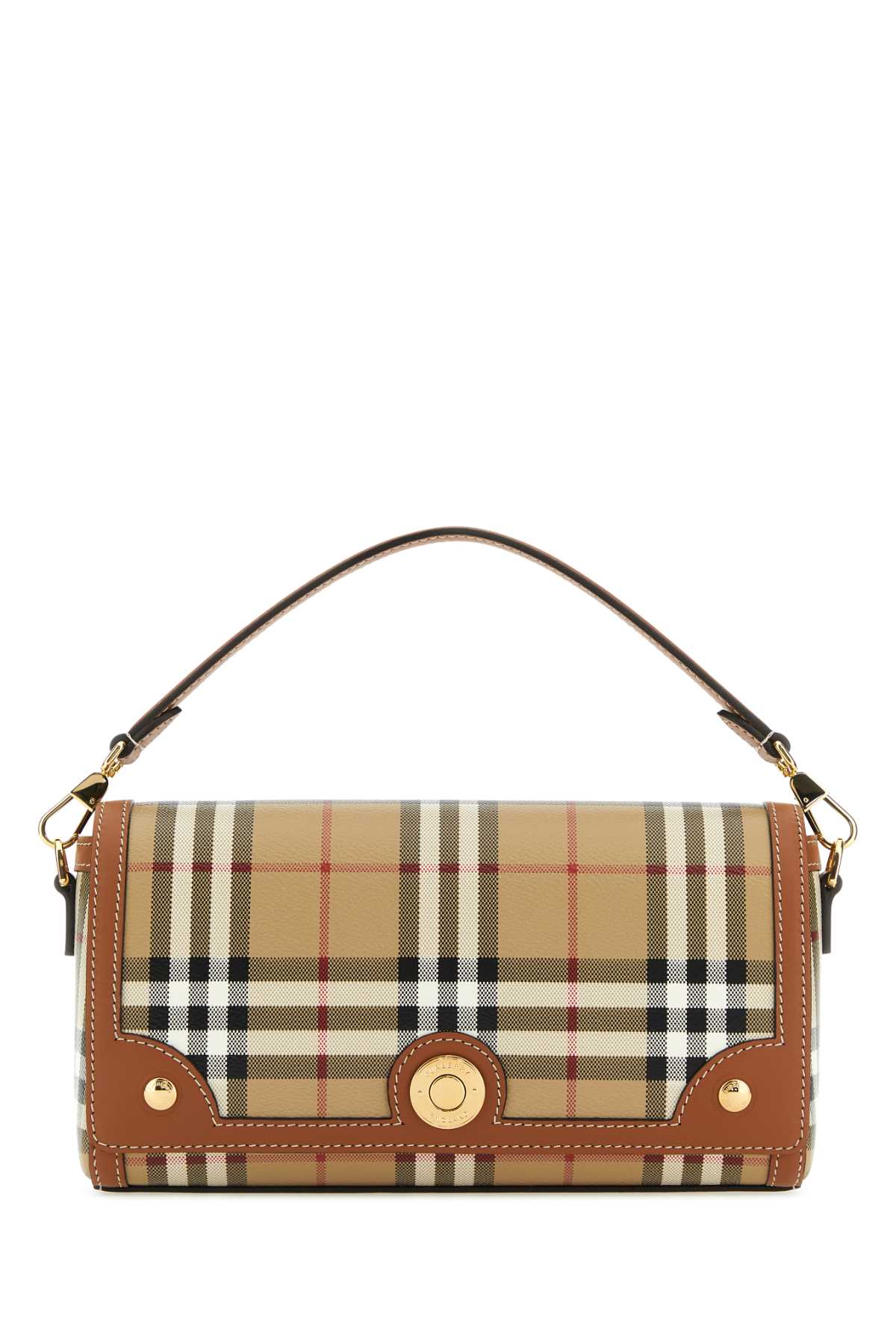 BURBERRY Burberry Women Printed Canvas And Leather Note Handbag
