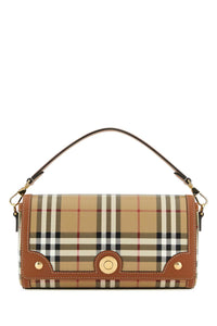BURBERRY Burberry Women Printed Canvas And Leather Note Handbag