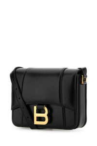 BALENCIAGA Balenciaga Women Black Leather Small Hourglass Crossbody Bag