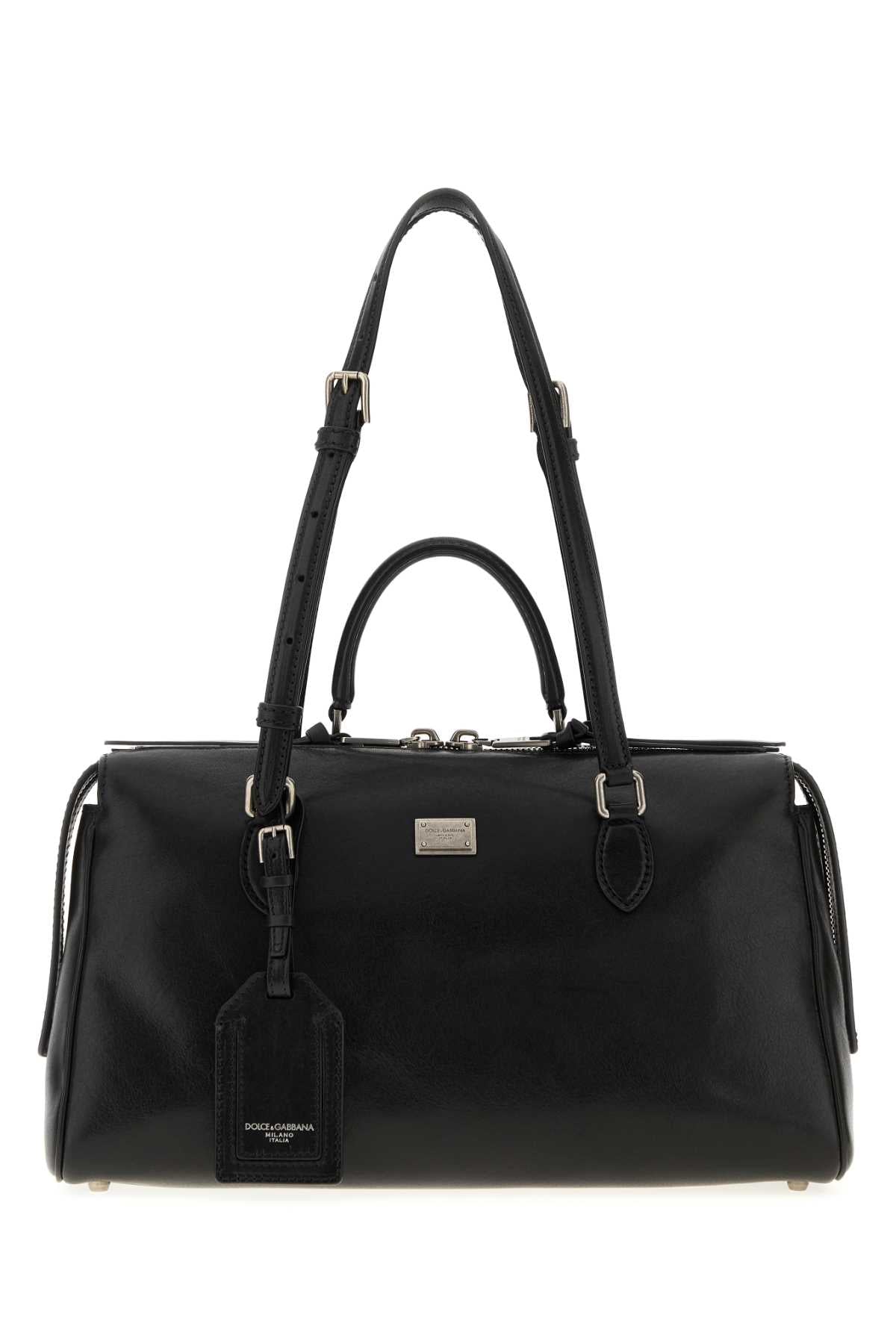 Dolce & Gabbana Women Black Leather Vittoria Handbag