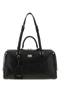 Dolce & Gabbana Women Black Leather Vittoria Handbag
