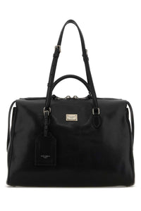 Dolce & Gabbana Women Black Leather Vittoria Handbag