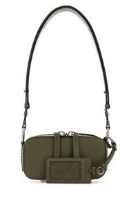 MAISON MARGIELA Maison Margiela Women Army Green Leather Shoulder Bag
