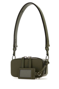 MAISON MARGIELA Maison Margiela Women Army Green Leather Shoulder Bag