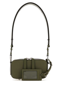 Maison Margiela Women Olive Green Leather Shoulder Bag