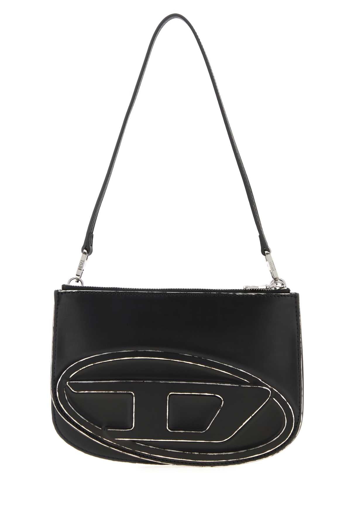 DIESEL Diesel Women Black Leather 1Dr Shoulder Bag