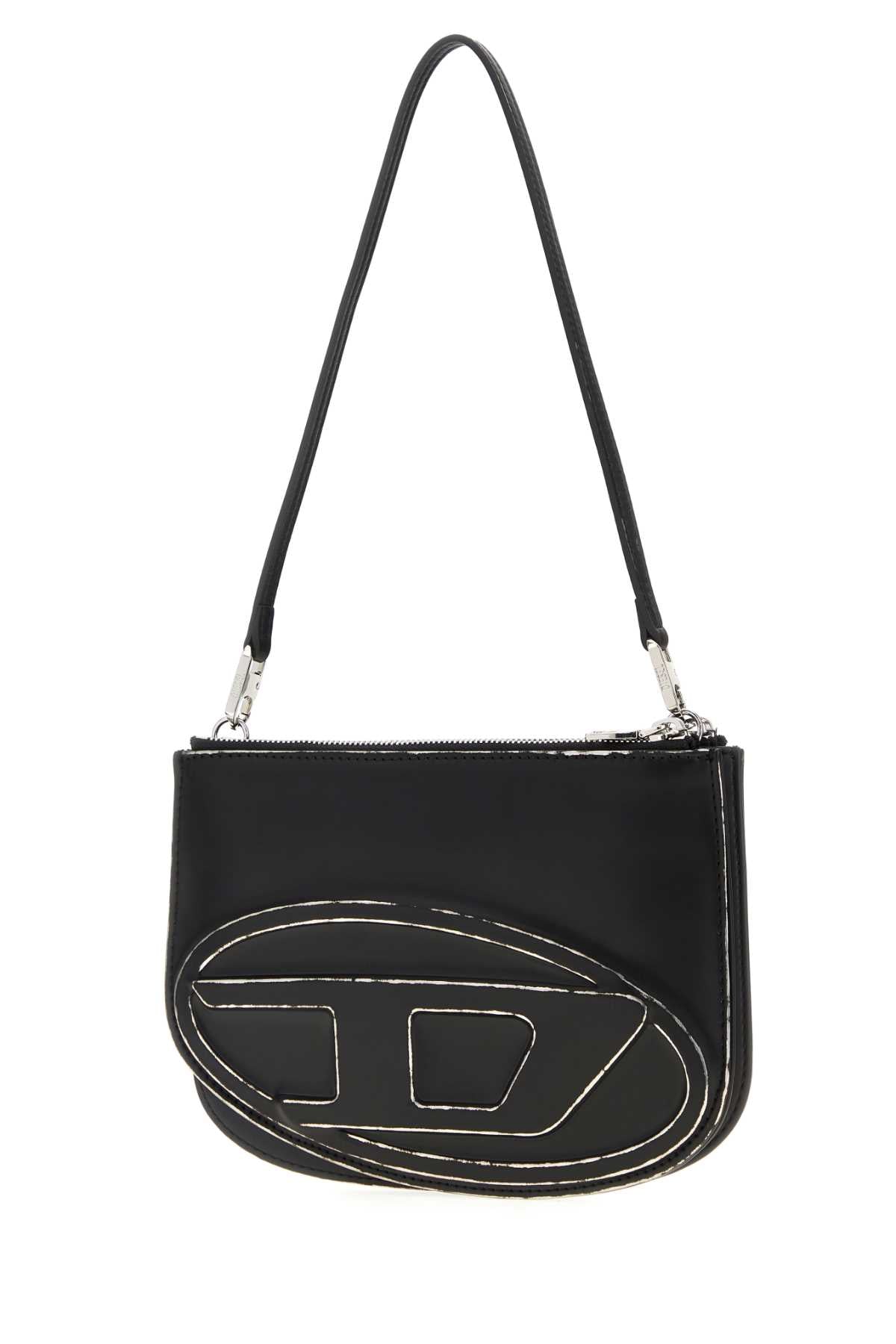 DIESEL Diesel Women Black Leather 1Dr Shoulder Bag