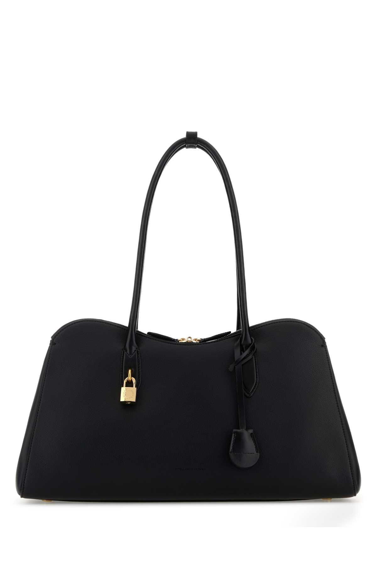 STELLA McCARTNEY Stella Mccartney Women Black Synthetic Leather Ryder Shopping Bag
