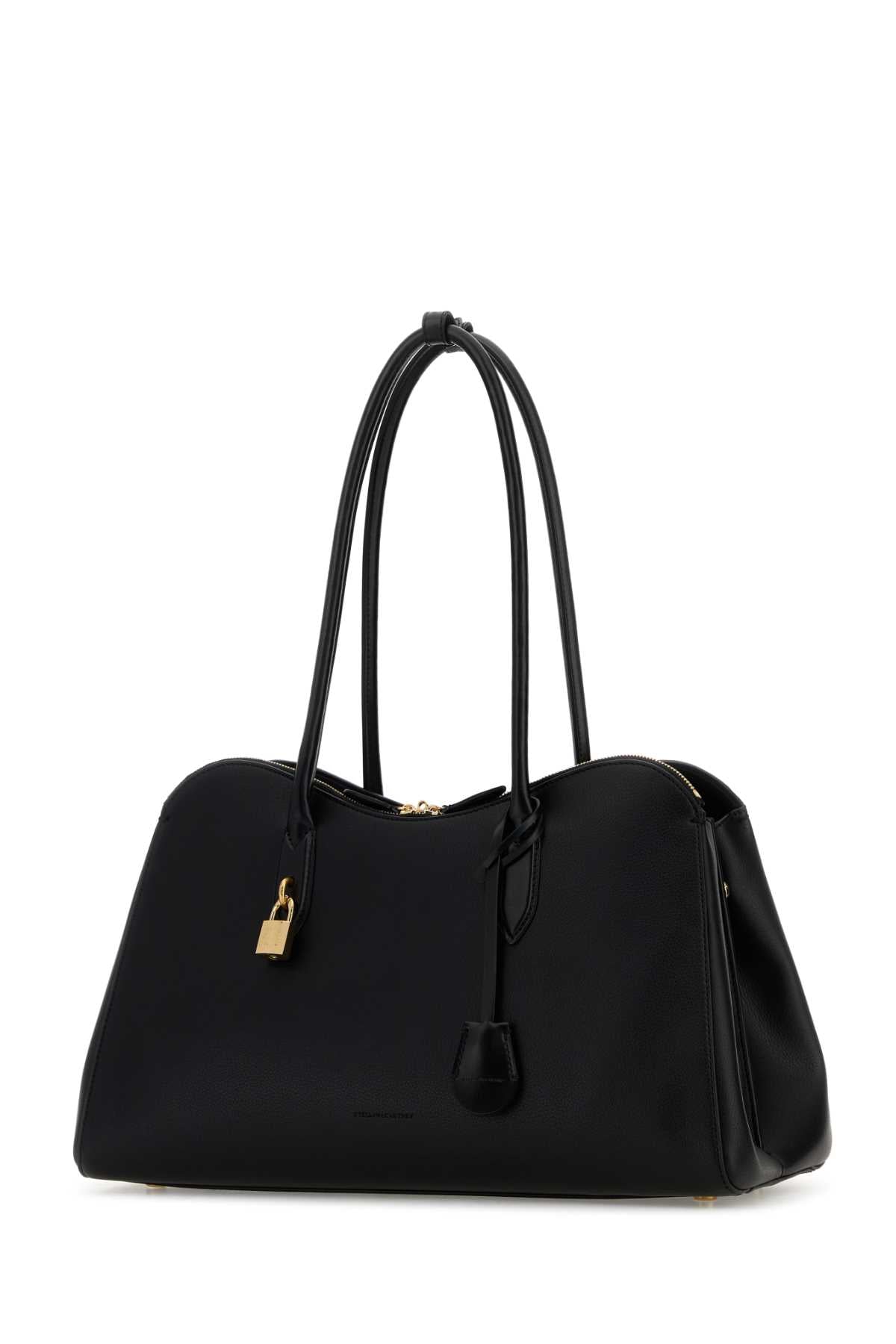 STELLA McCARTNEY Stella Mccartney Women Black Synthetic Leather Ryder Shopping Bag