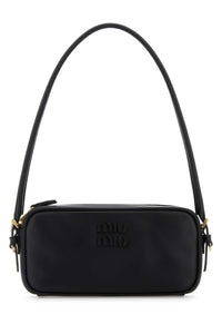 Miu Miu Women Black Leather Shoulder Bag