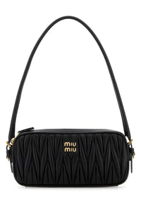 Miu Miu Women Black Leather Shoulder Bag
