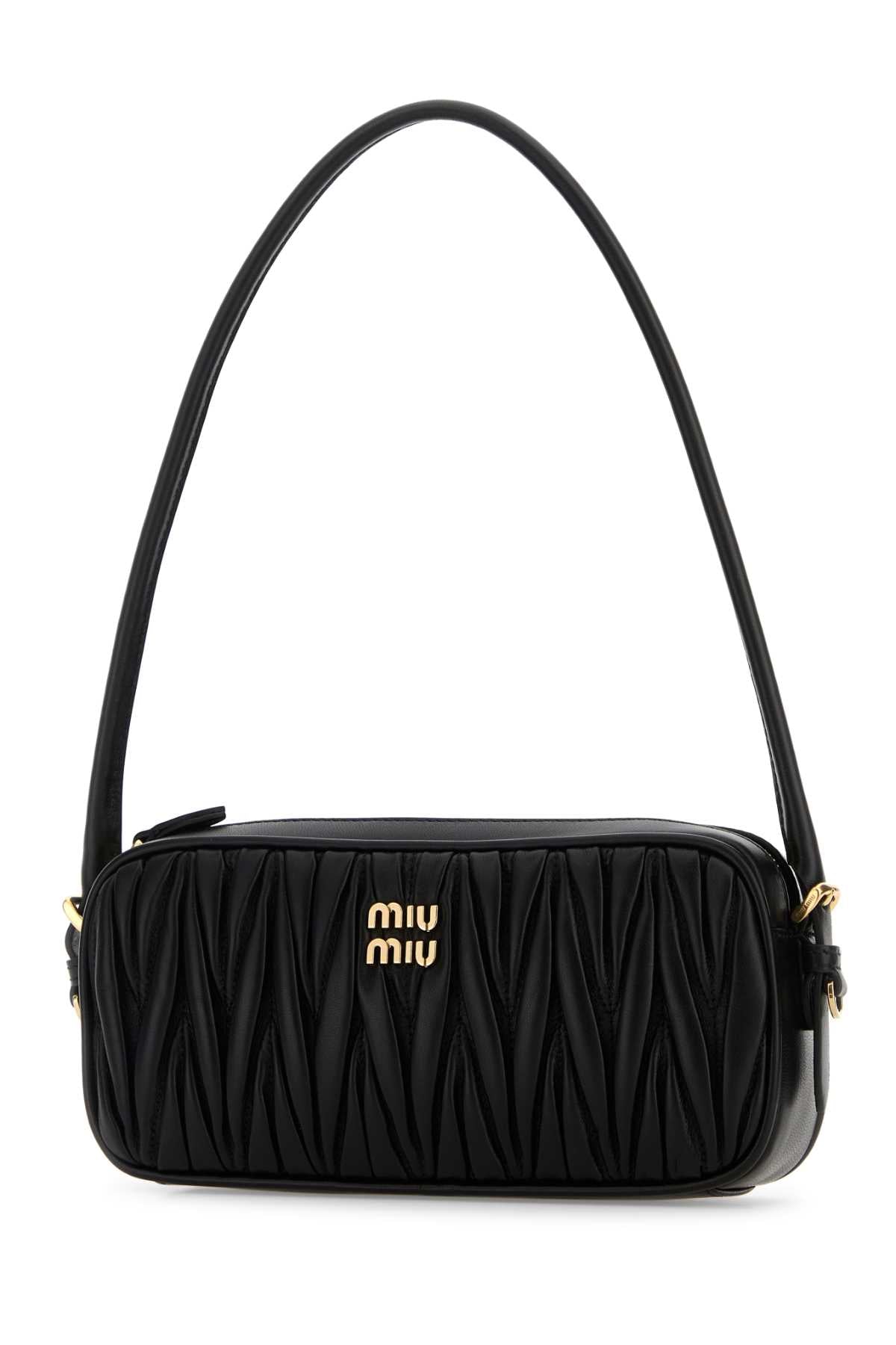 Miu Miu Women Black Leather Shoulder Bag