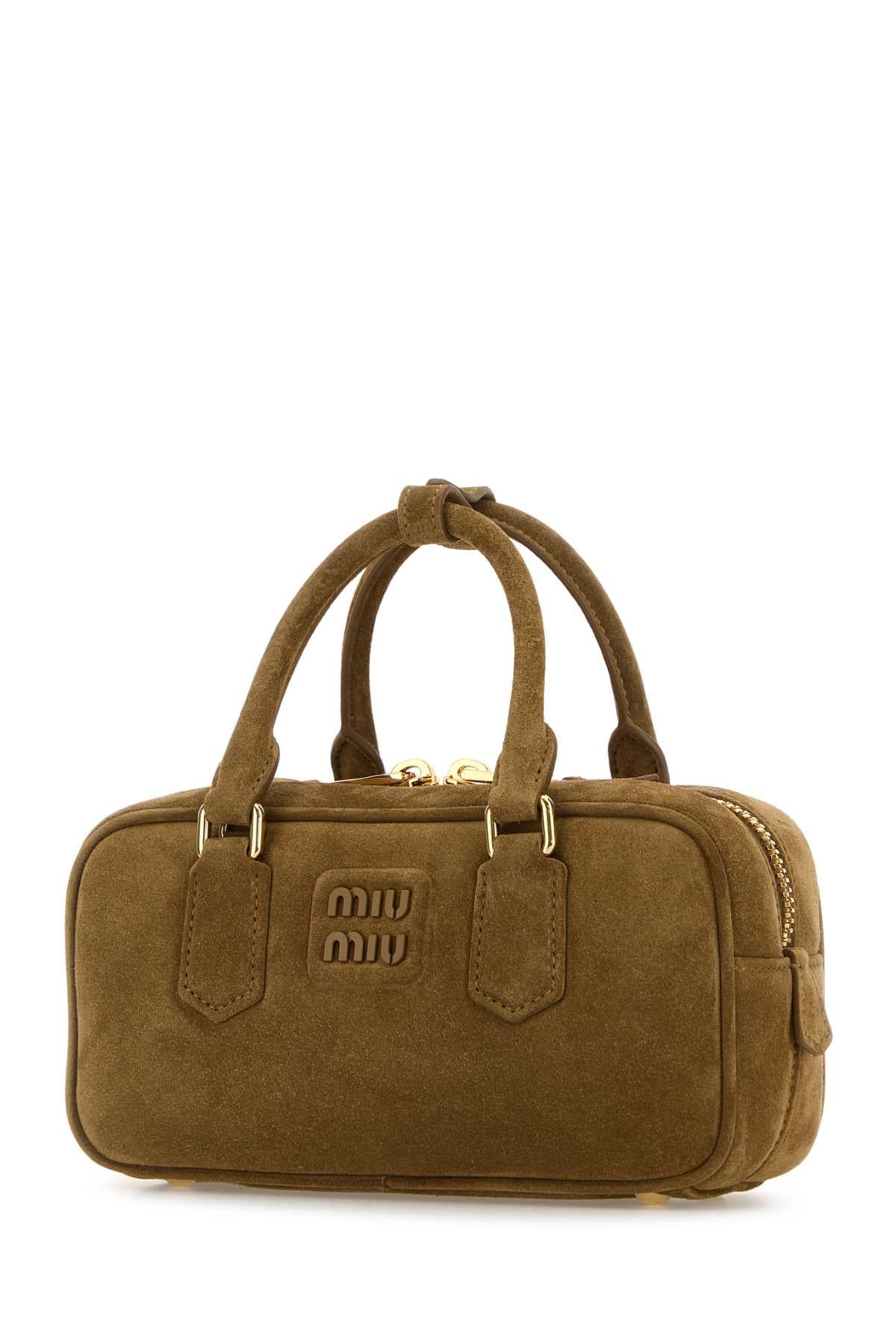 Miu Miu Women Biscuit Suede Arcadie Handbag