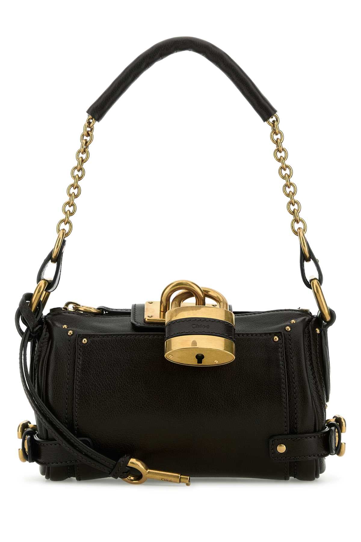 CHLOE Chloe Women Black Leather Small Paddington Shoulder Bag