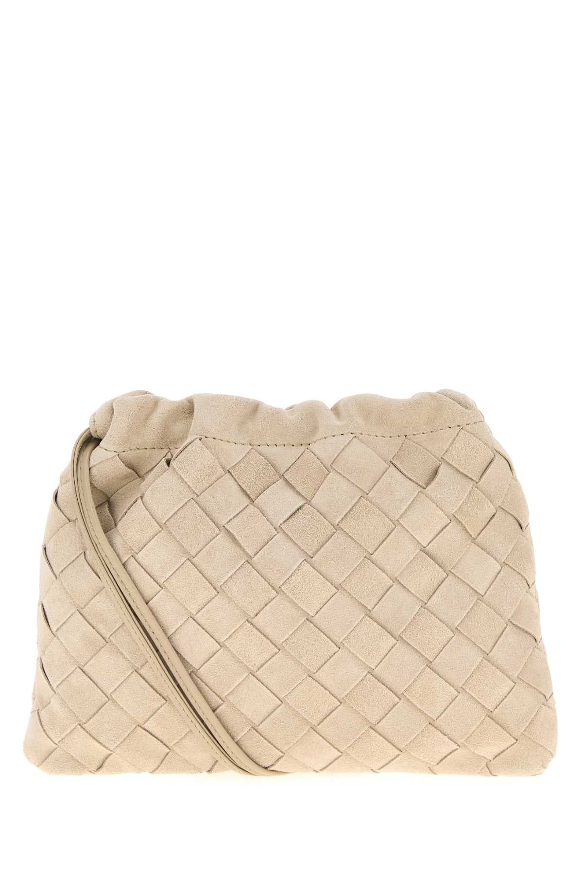 Bottega Veneta Women Sand Suede Crossbody Bag