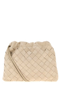 Bottega Veneta Women Sand Suede Crossbody Bag