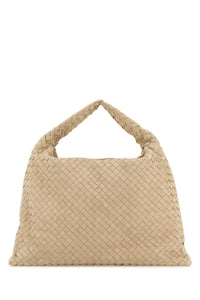 Bottega Veneta Women Sand Suede Hop Shoulder Bag