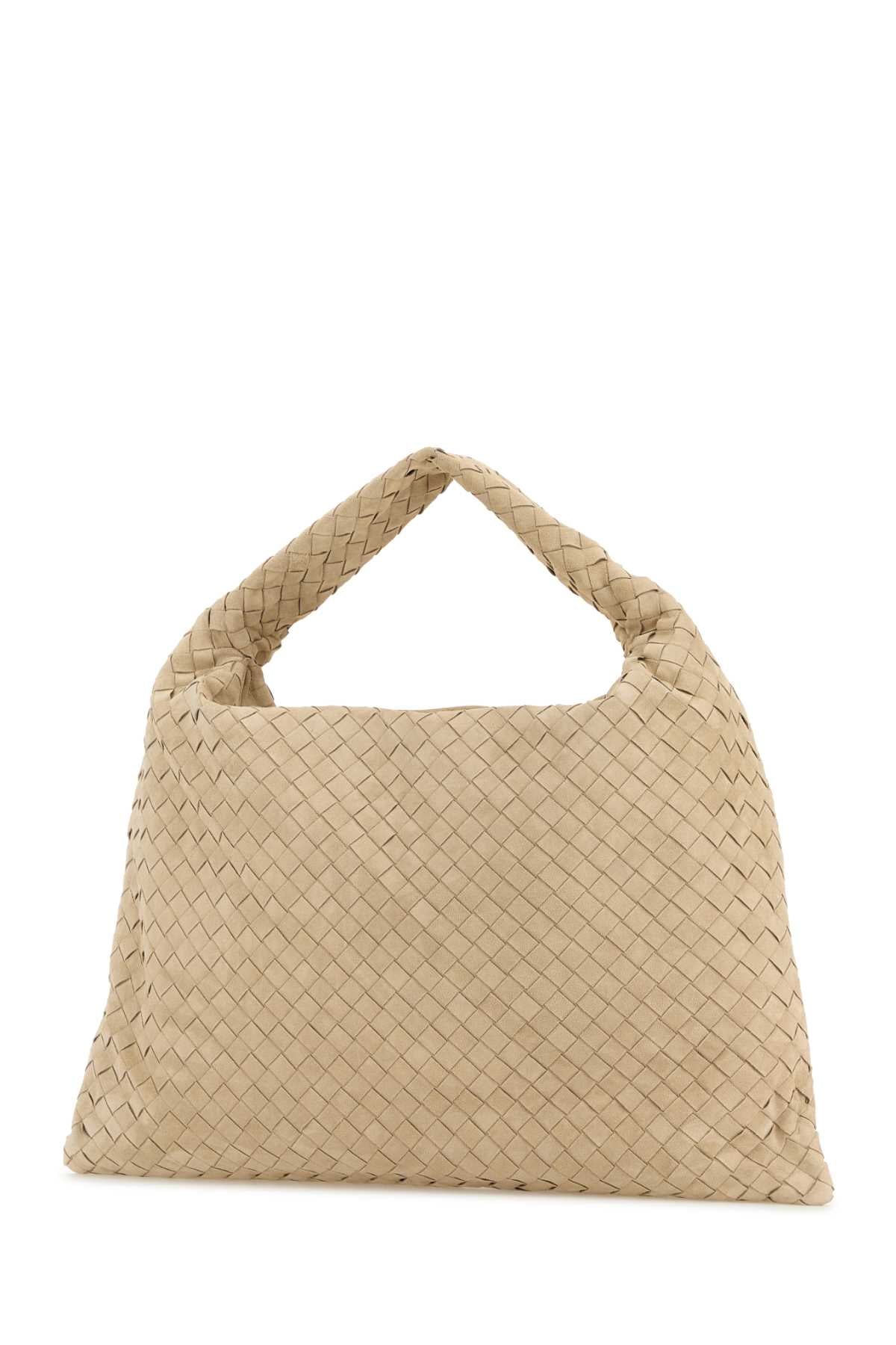 Bottega Veneta Women Sand Suede Hop Shoulder Bag