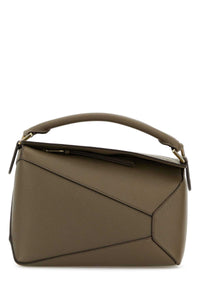 LOEWE Loewe Women Mud Leather Small Puzzle Edge Handbag