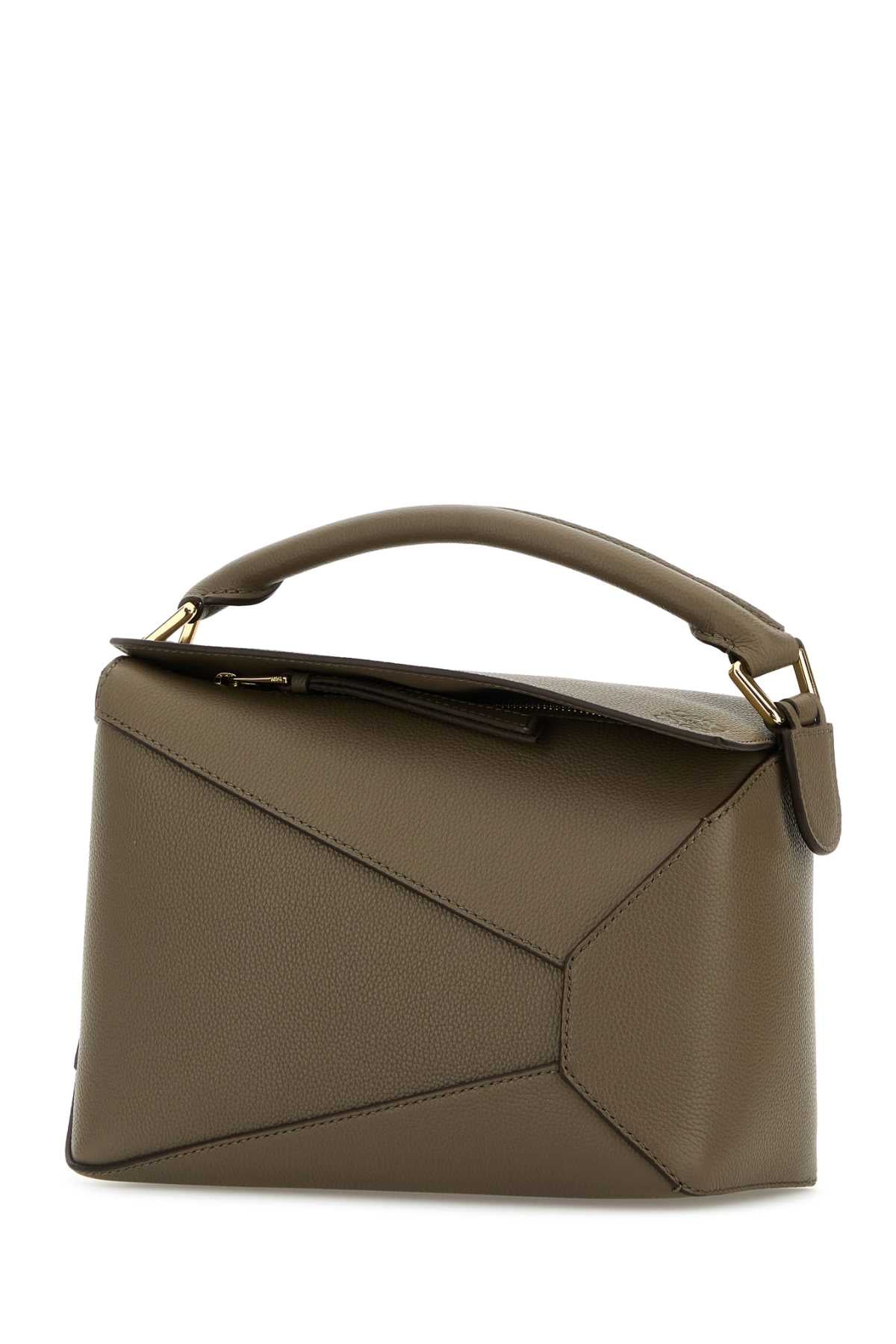 LOEWE Loewe Women Mud Leather Small Puzzle Edge Handbag
