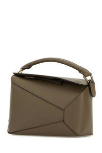 LOEWE Loewe Women Mud Leather Small Puzzle Edge Handbag