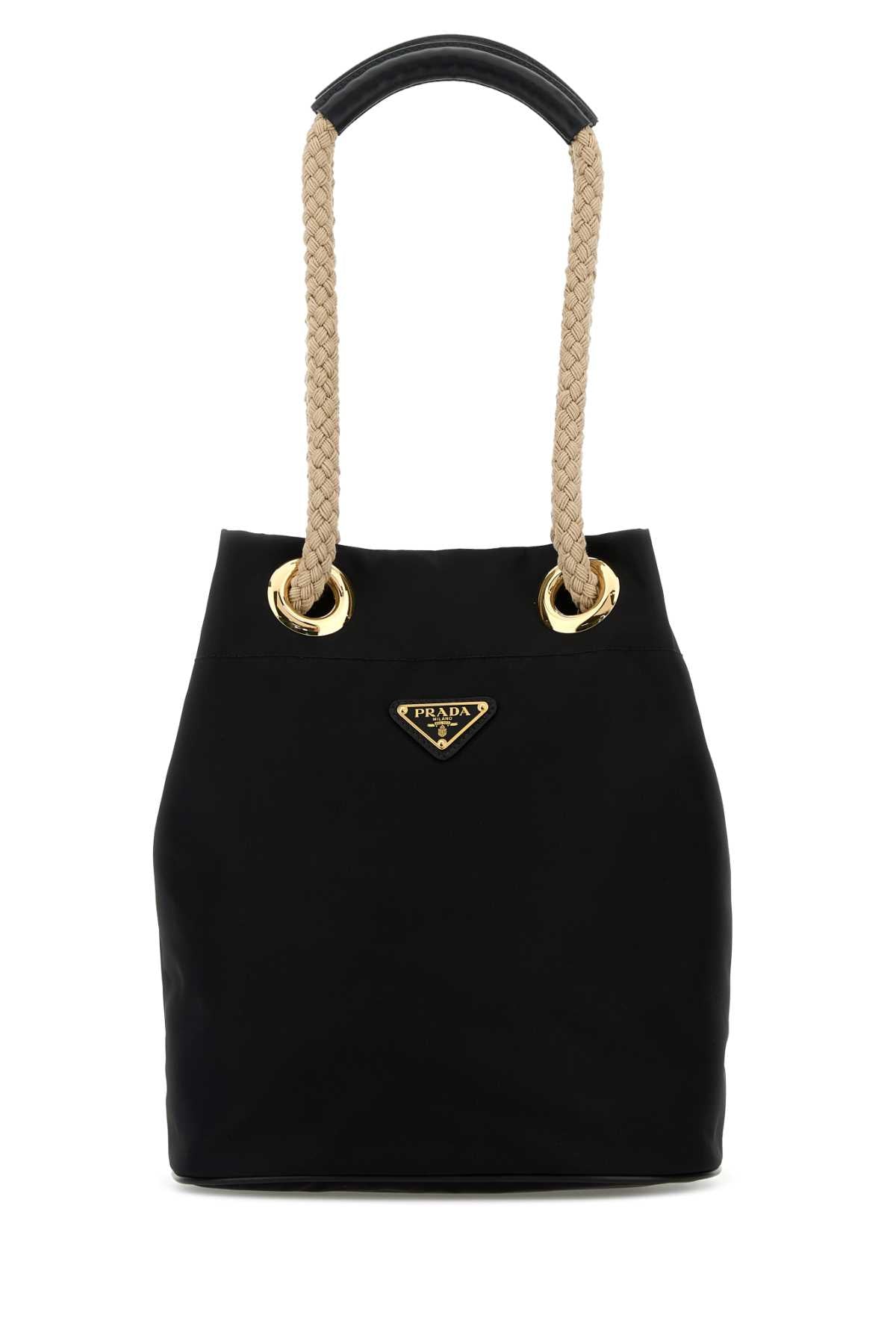 Prada Women Black Re-Nylon Prada Mariner Bucket Bag