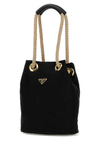 Prada Women Black Re-Nylon Prada Mariner Bucket Bag