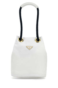 PRADA Prada Women White Re-Nylon Prada Mariner Bucket Bag