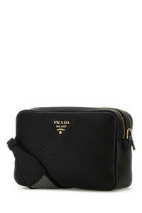 Prada Women Black Leather Crossbody Bag