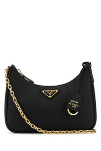 Prada Women Black Leather Re-Edition 2005 Shoulder Bag