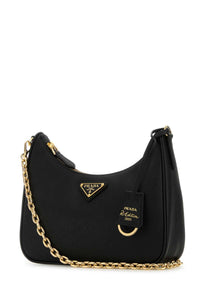 Prada Women Black Leather Re-Edition 2005 Shoulder Bag