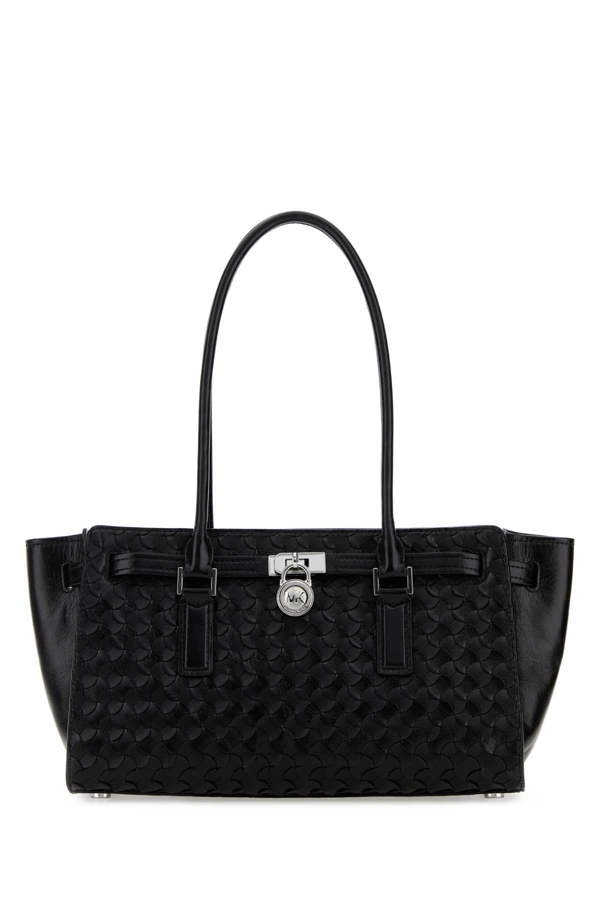 Michael By Michael Kors Women Black Leather Hamilton Shoulder Bag