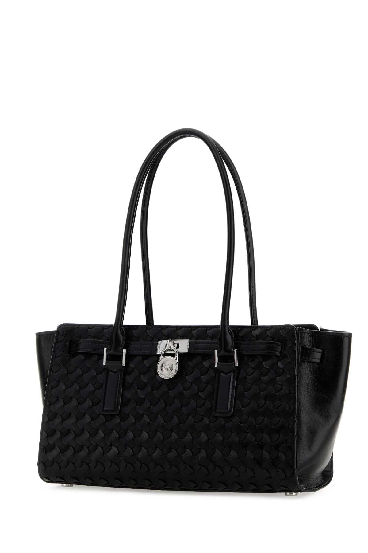 Michael By Michael Kors Women Black Leather Hamilton Shoulder Bag