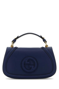 Gucci Women Blue Leather Gucci Blondie Handbag