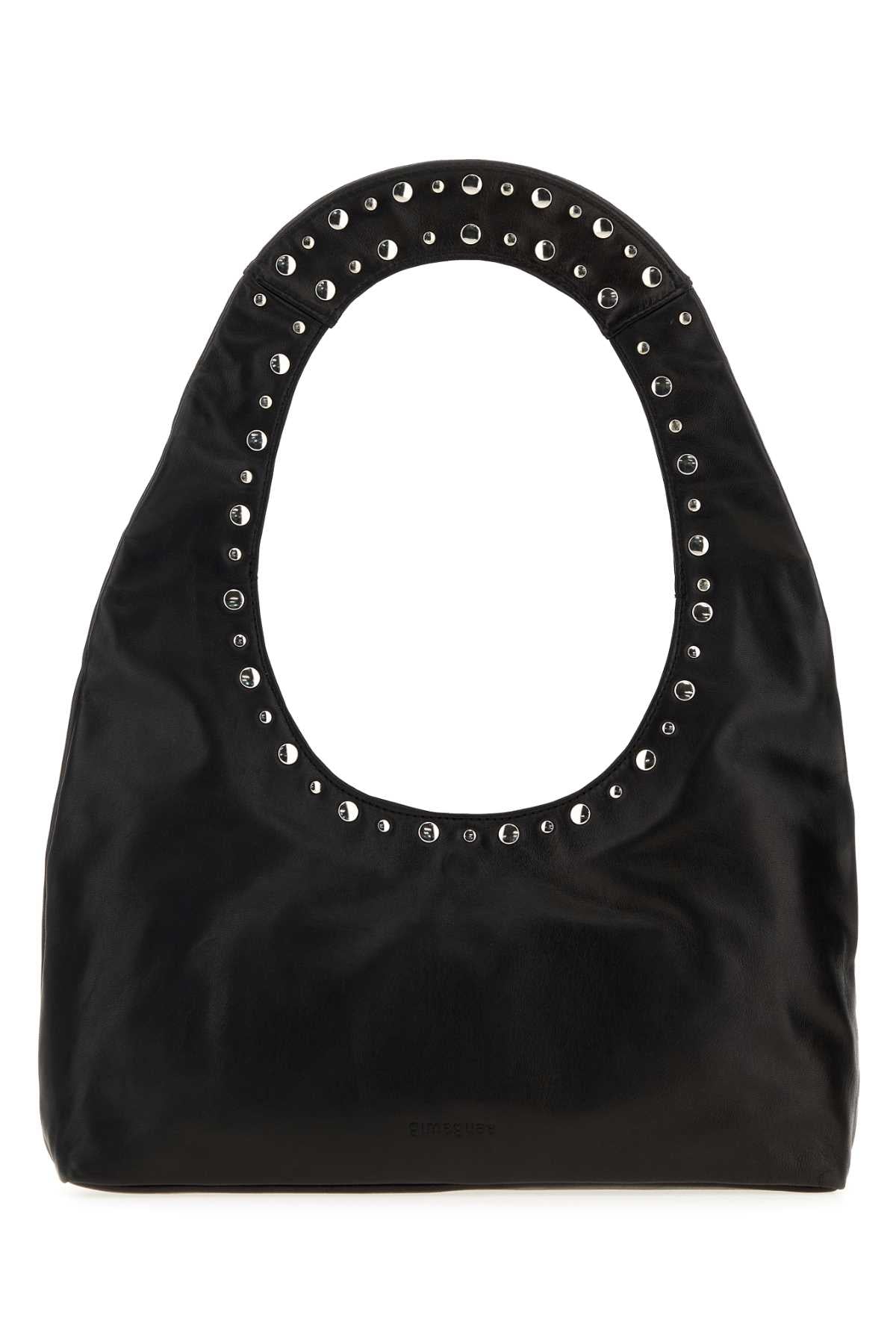 GIMAGUAS Gimaguas Women Black Leather Franca Shoulder Bag