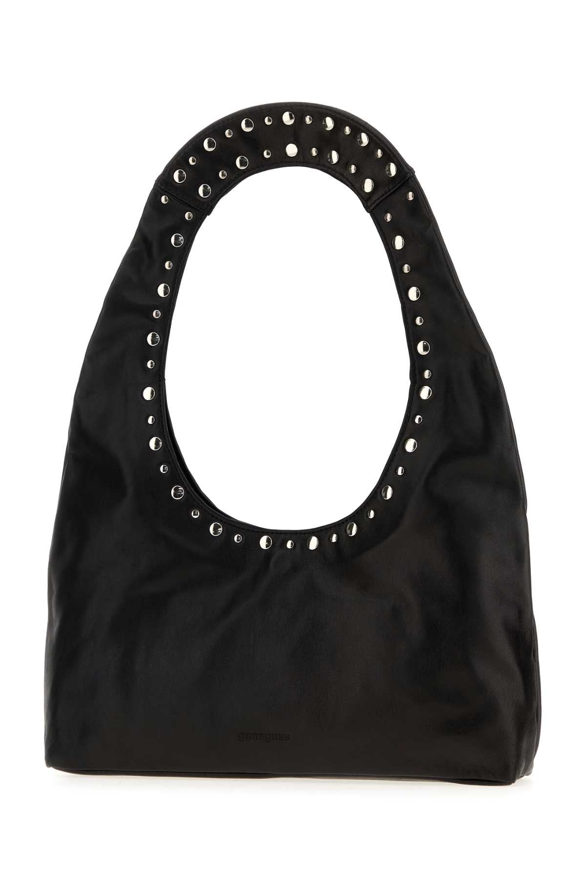 GIMAGUAS Gimaguas Women Black Leather Franca Shoulder Bag