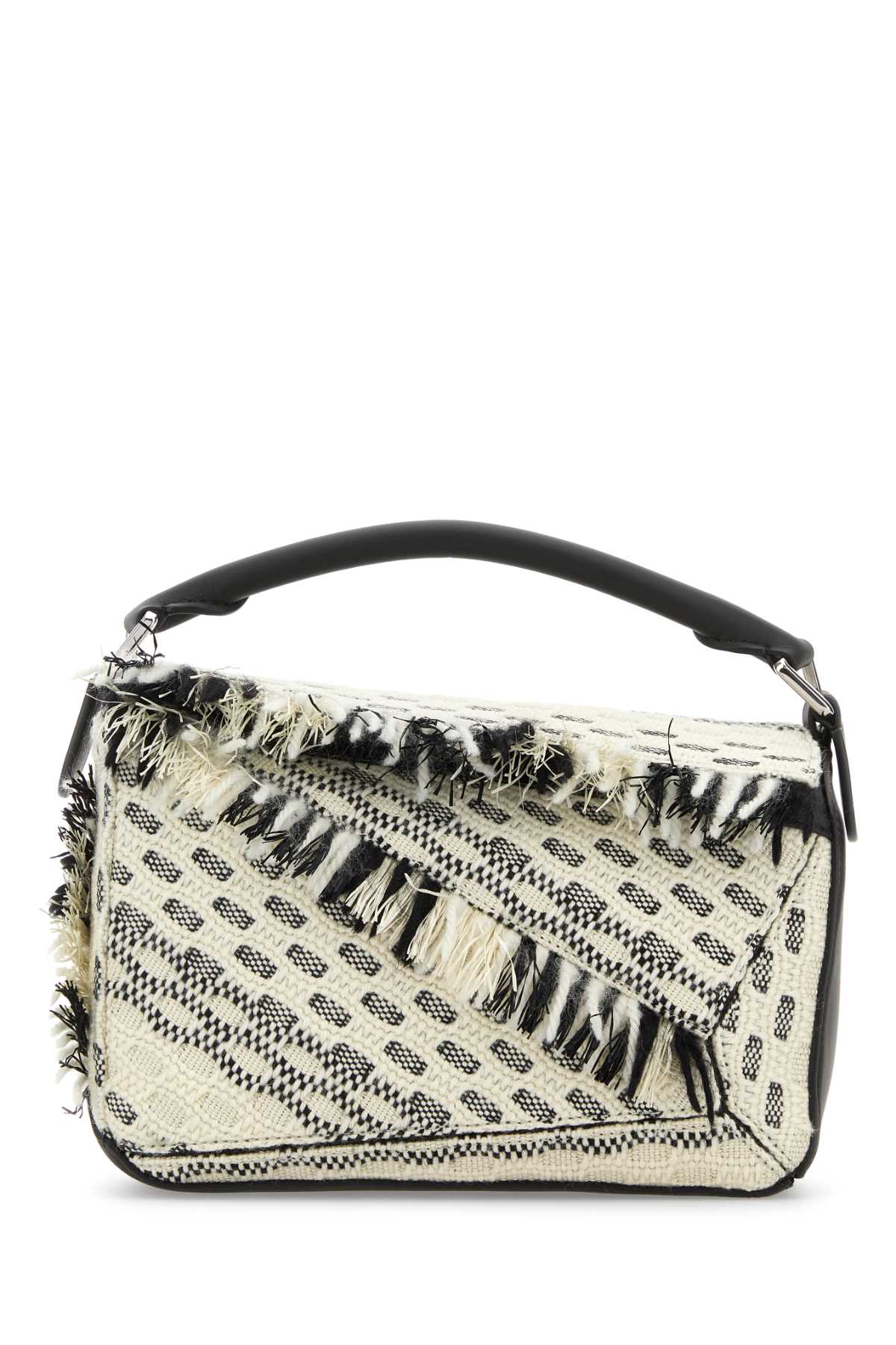 Loewe Women Two-Tone Fabric Puzzle Handbag