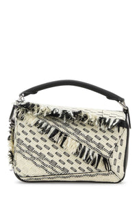 Loewe Women Two-Tone Fabric Puzzle Handbag