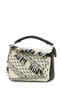 Loewe Women Two-Tone Fabric Puzzle Handbag