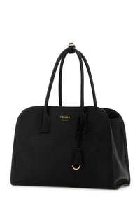 Prada Women Black Leather Medium Shopping Bag