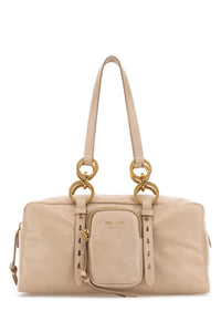 Prada Women Powder Pink Leather Handbag