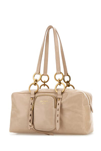 Prada Women Powder Pink Leather Handbag