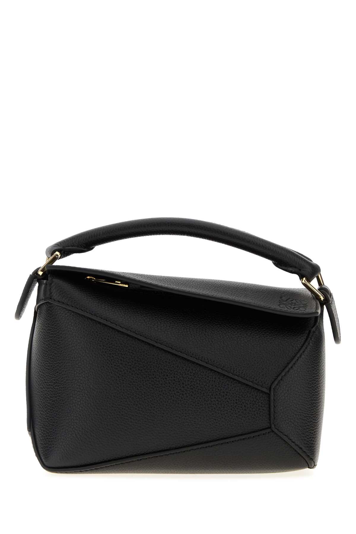 LOEWE Loewe Women Black Leather Mini Puzzle Handbag