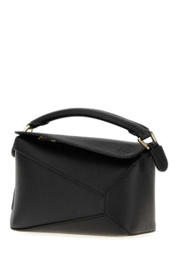 LOEWE Loewe Women Black Leather Mini Puzzle Handbag
